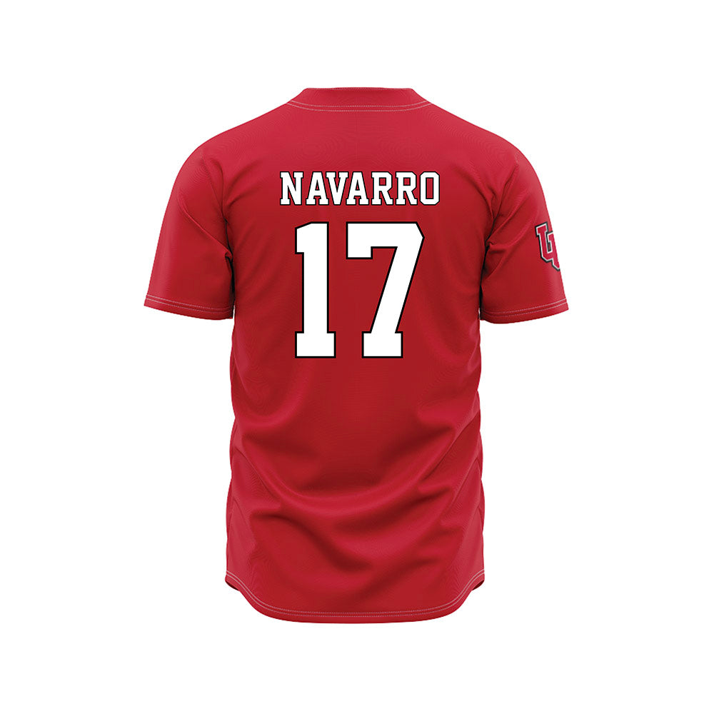 Utah - NCAA Baseball : Bradley Navarro - Red Jersey-1