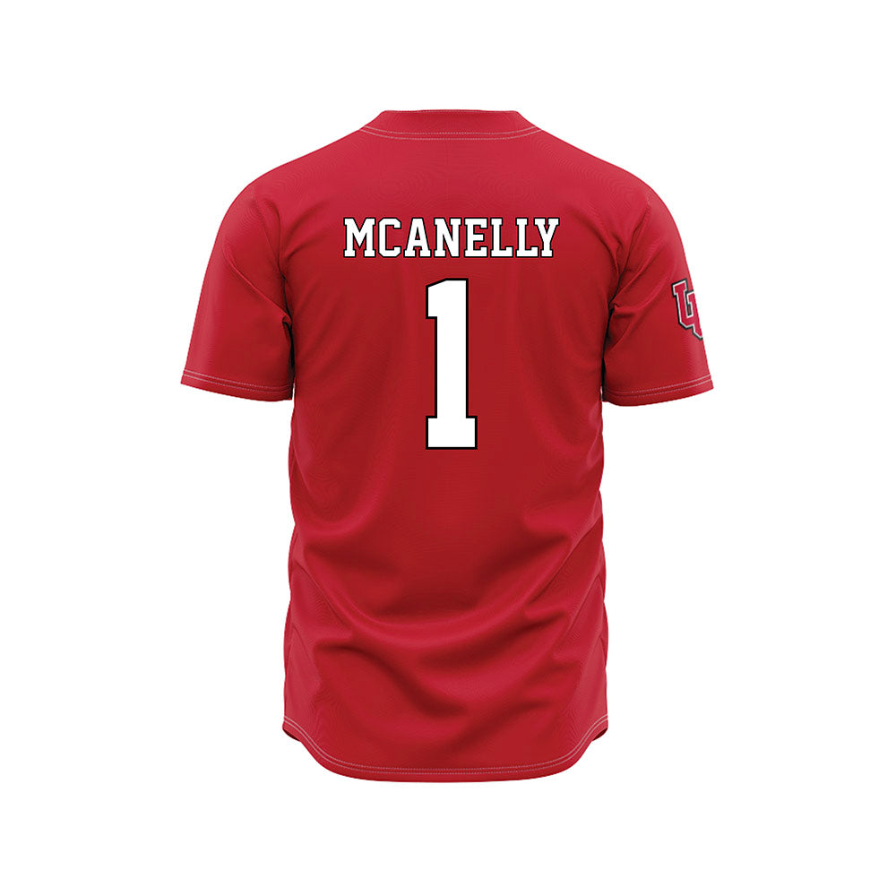 Utah - NCAA Baseball : Colter McAnelly - Red Jersey-1