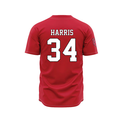 Utah - NCAA Baseball : Malik Harris - Red Jersey-1