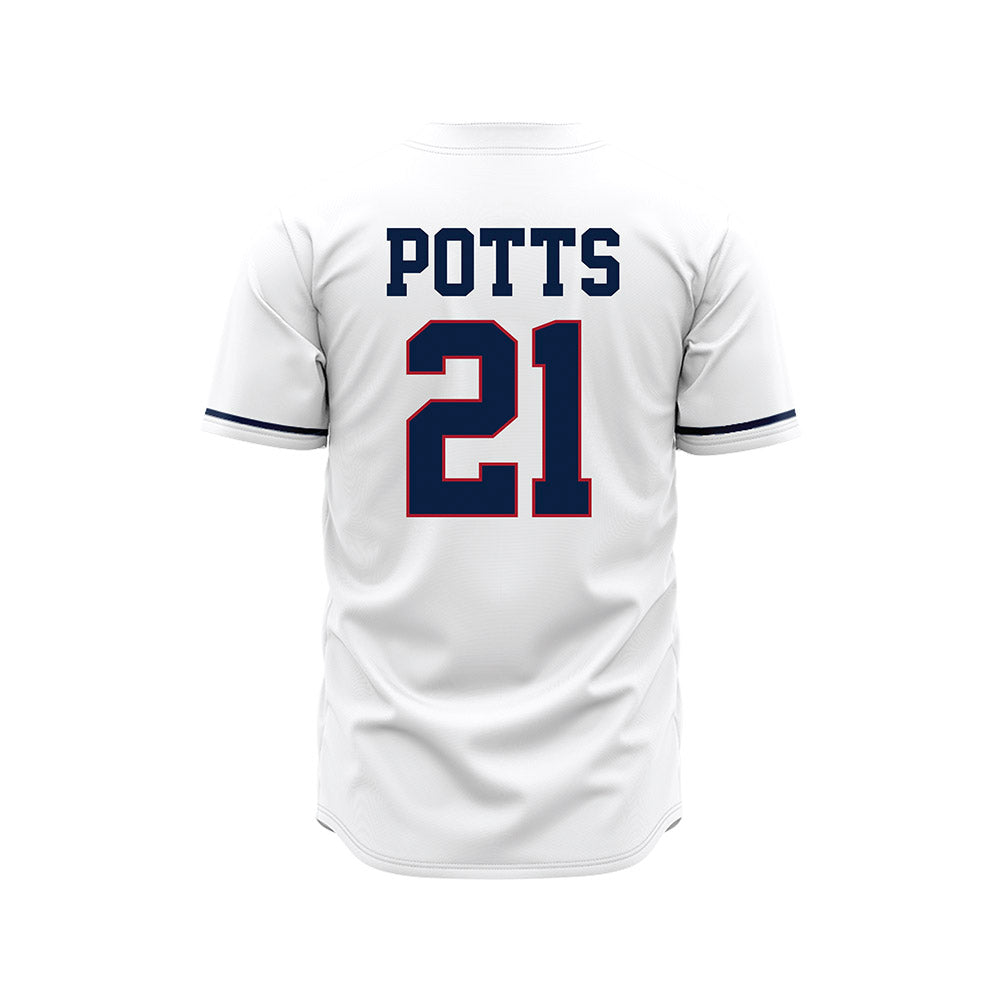 Liberty - NCAA Baseball : Jake Potts - White Jersey-1
