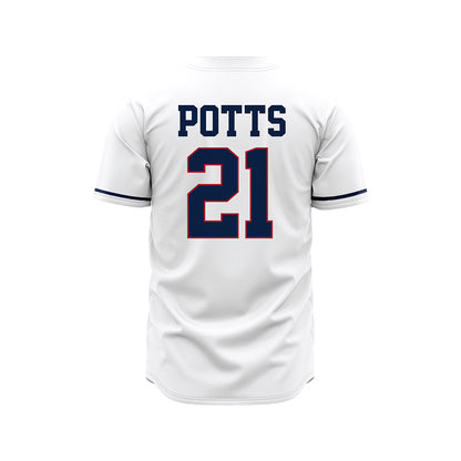 Liberty - NCAA Baseball : Jake Potts - White Jersey-1