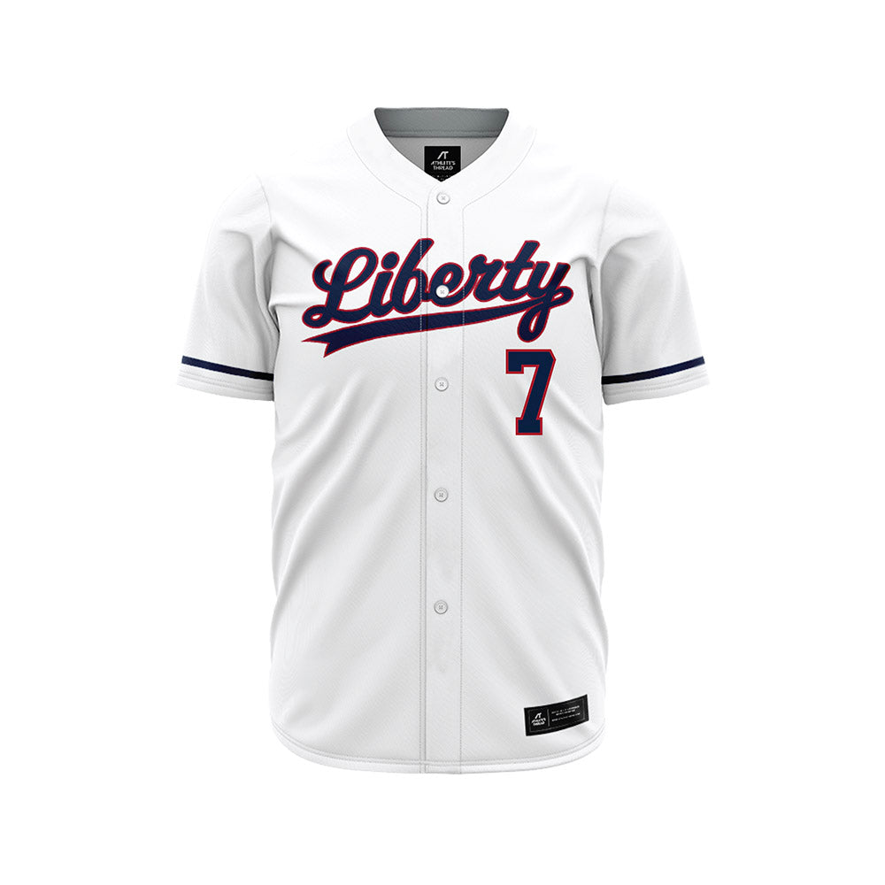 Liberty - NCAA Baseball : Ethan Barnes - White Jersey-0