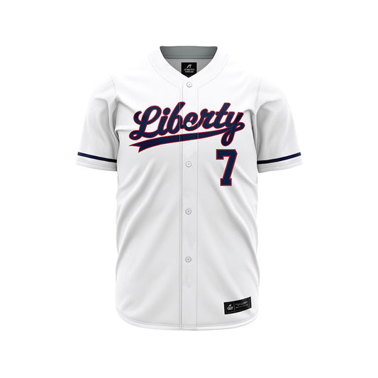 Liberty - NCAA Baseball : Ethan Barnes - White Jersey-0