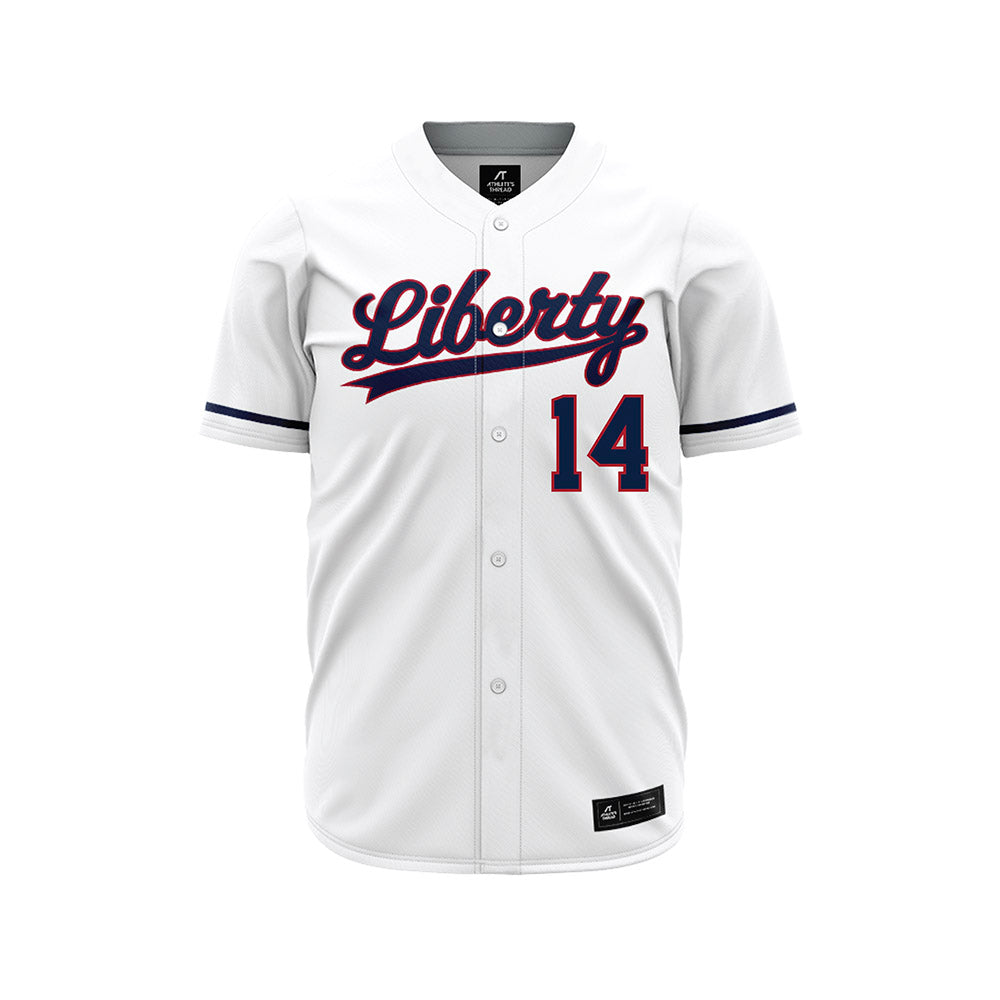 Liberty - NCAA Baseball : Jaxon Lucas - White Jersey-0