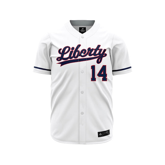 Liberty - NCAA Baseball : Jaxon Lucas - White Jersey-0