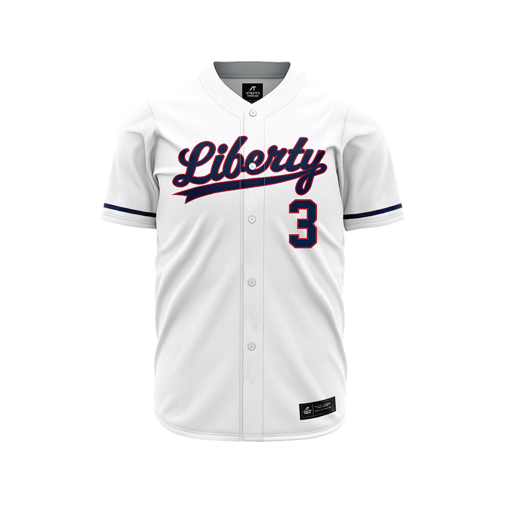 Liberty - NCAA Baseball : Riley Gibson - White Jersey-0