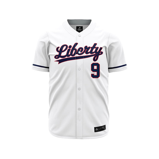 Liberty - NCAA Baseball : Kyle Hvidsten - White Jersey-0