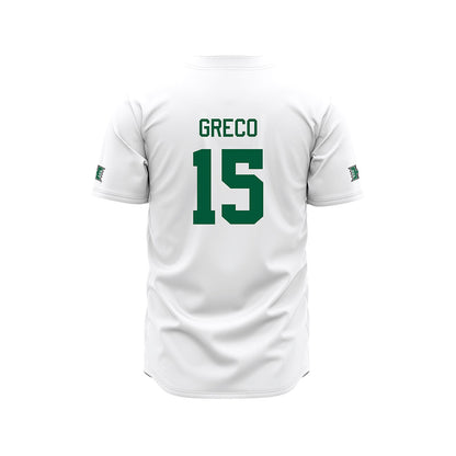 Hawaii - NCAA Baseball : Garrett Greco - White Jersey-1