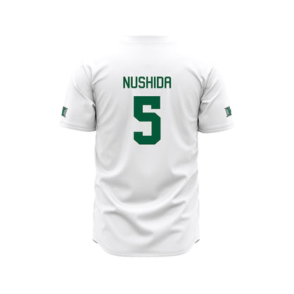 Hawaii - NCAA Baseball : Draven Nushida - White Jersey-1