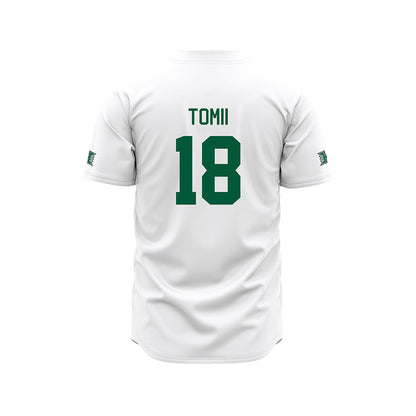 Hawaii - NCAA Baseball : Tsubasa Tomii - White Jersey-1