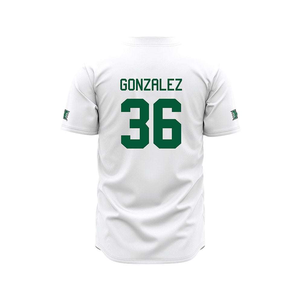Hawaii - NCAA Baseball : Sebastian Gonzalez - White Jersey-1
