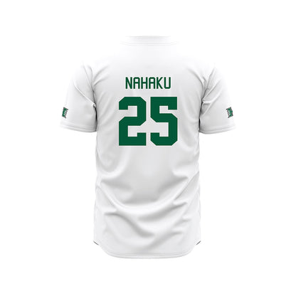 Hawaii - NCAA Baseball : Kamana Nahaku - White Jersey-1