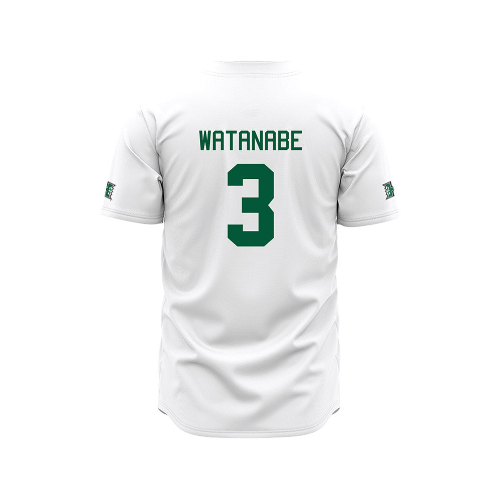 Hawaii - NCAA Baseball : Kody Watanabe - White Jersey-1