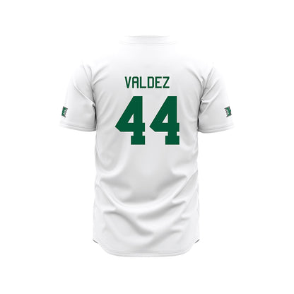 Hawaii - NCAA Baseball : Derek Valdez - White Jersey-1