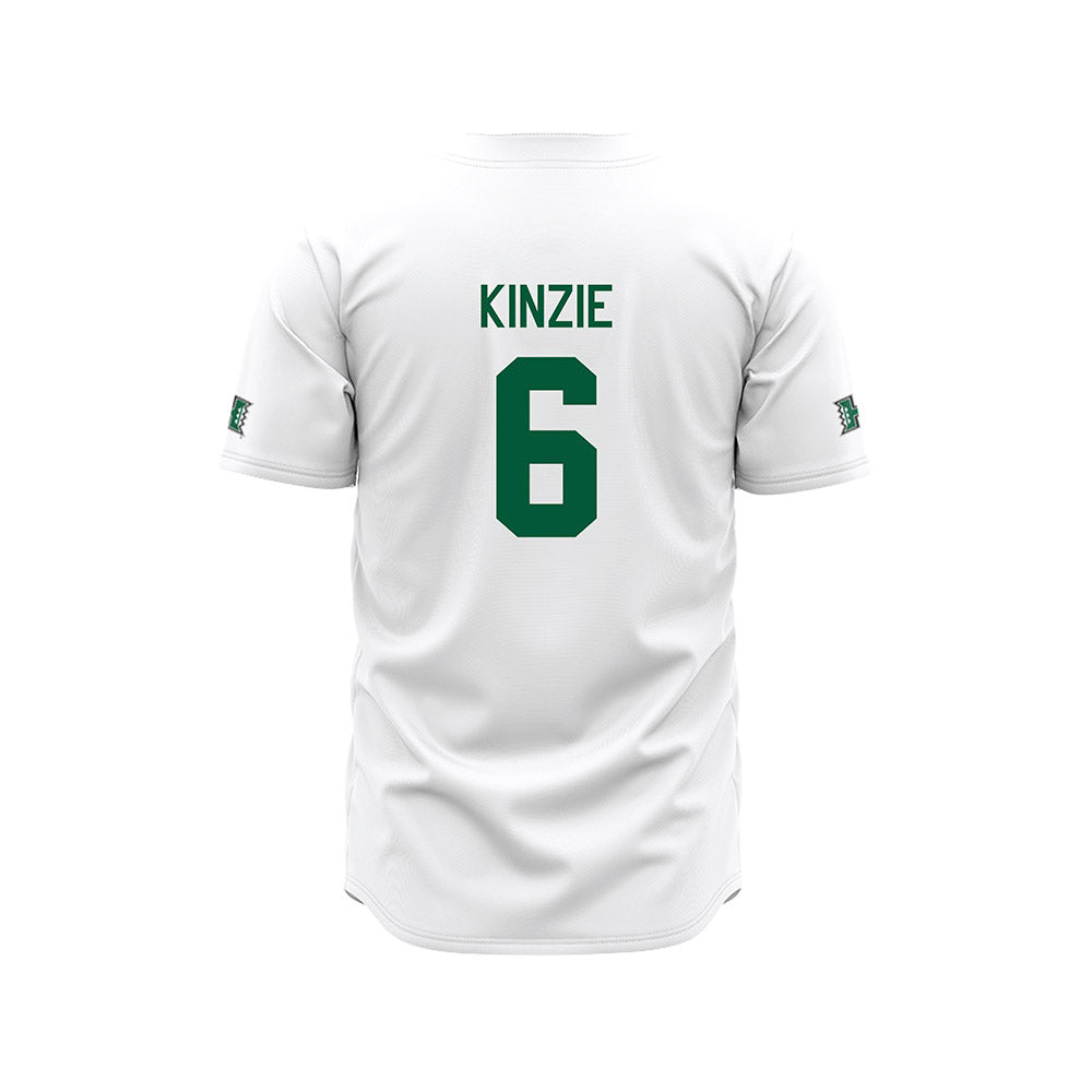 Hawaii - NCAA Baseball : Kedren Kinzie - White Jersey-1