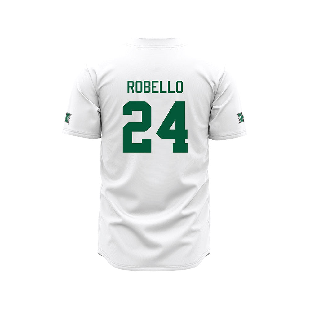 Hawaii - NCAA Baseball : Hekili Robello - White Jersey-1