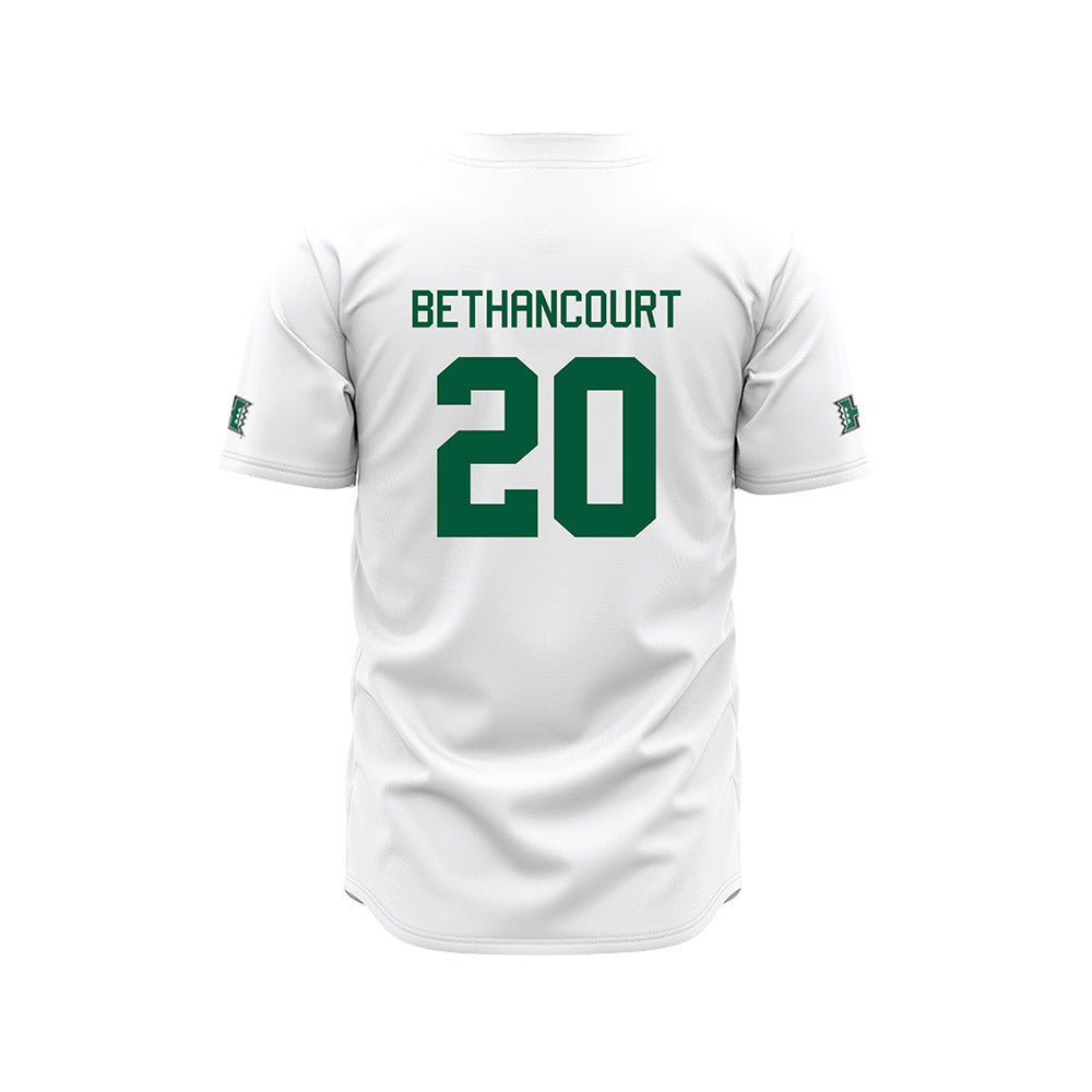 Hawaii - NCAA Baseball : Tino Bethancourt - White Jersey-1