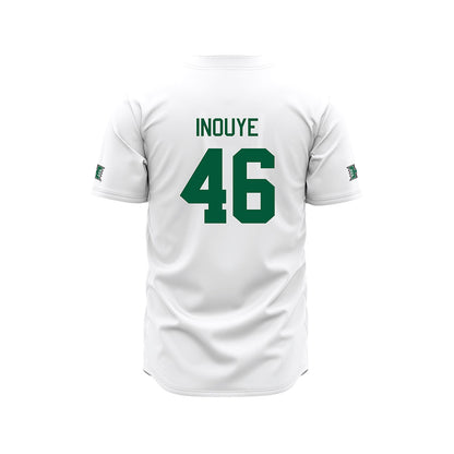 Hawaii - NCAA Baseball : Ryan Inouye - White Jersey-1