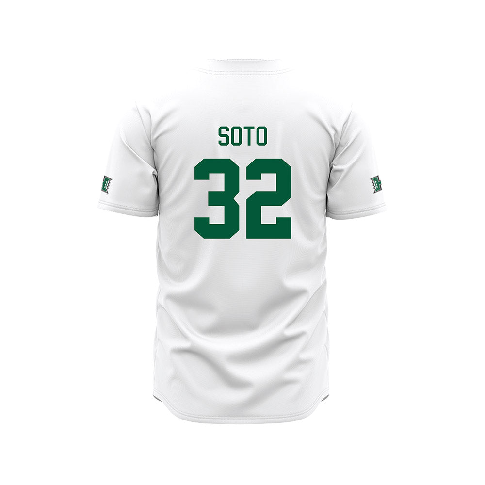Hawaii - NCAA Baseball : Saul Soto - White Jersey-1