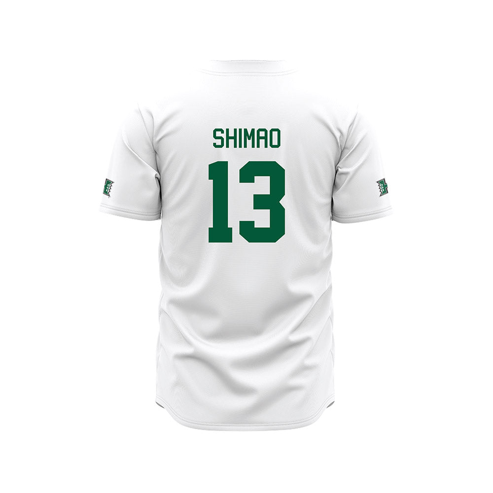 Hawaii - NCAA Baseball : Tate Shimao - White Jersey-1