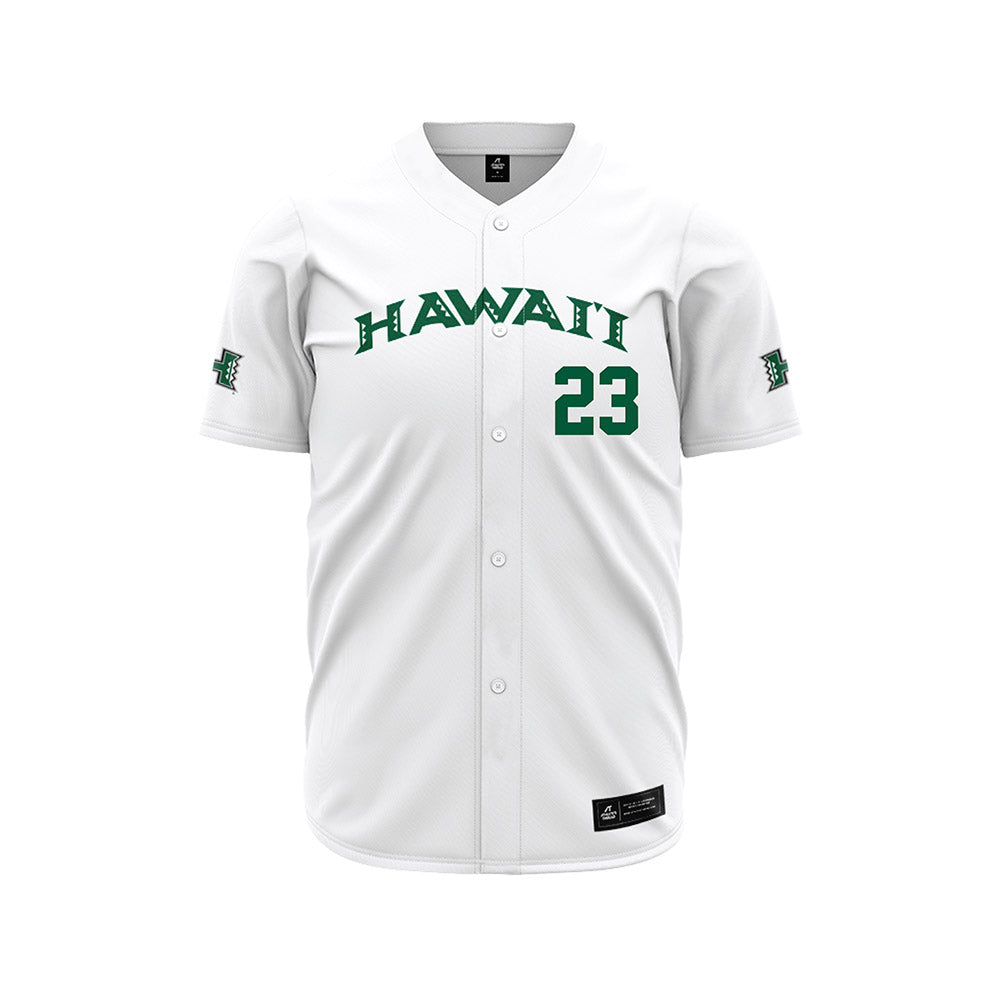 Hawaii - NCAA Baseball : Joshua Martin - White Jersey-0