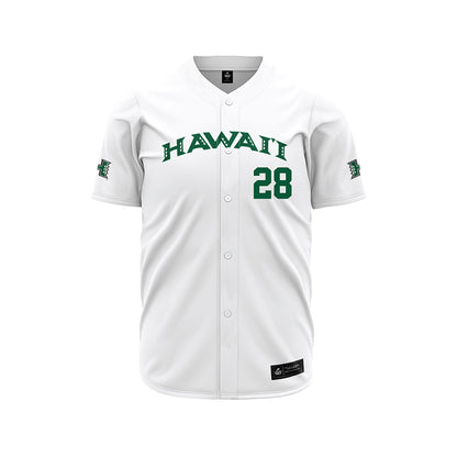 Hawaii - NCAA Baseball : Kamaehu Sanchez - White Jersey-0