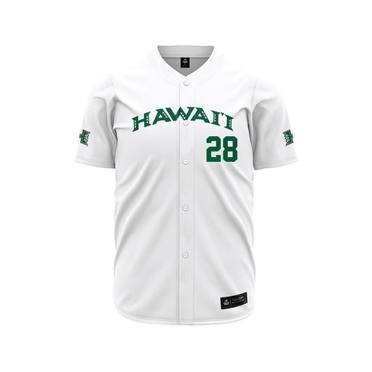Hawaii - NCAA Baseball : Kamaehu Sanchez - White Jersey-0