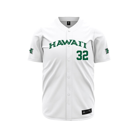 Hawaii - NCAA Baseball : Saul Soto - White Jersey-0