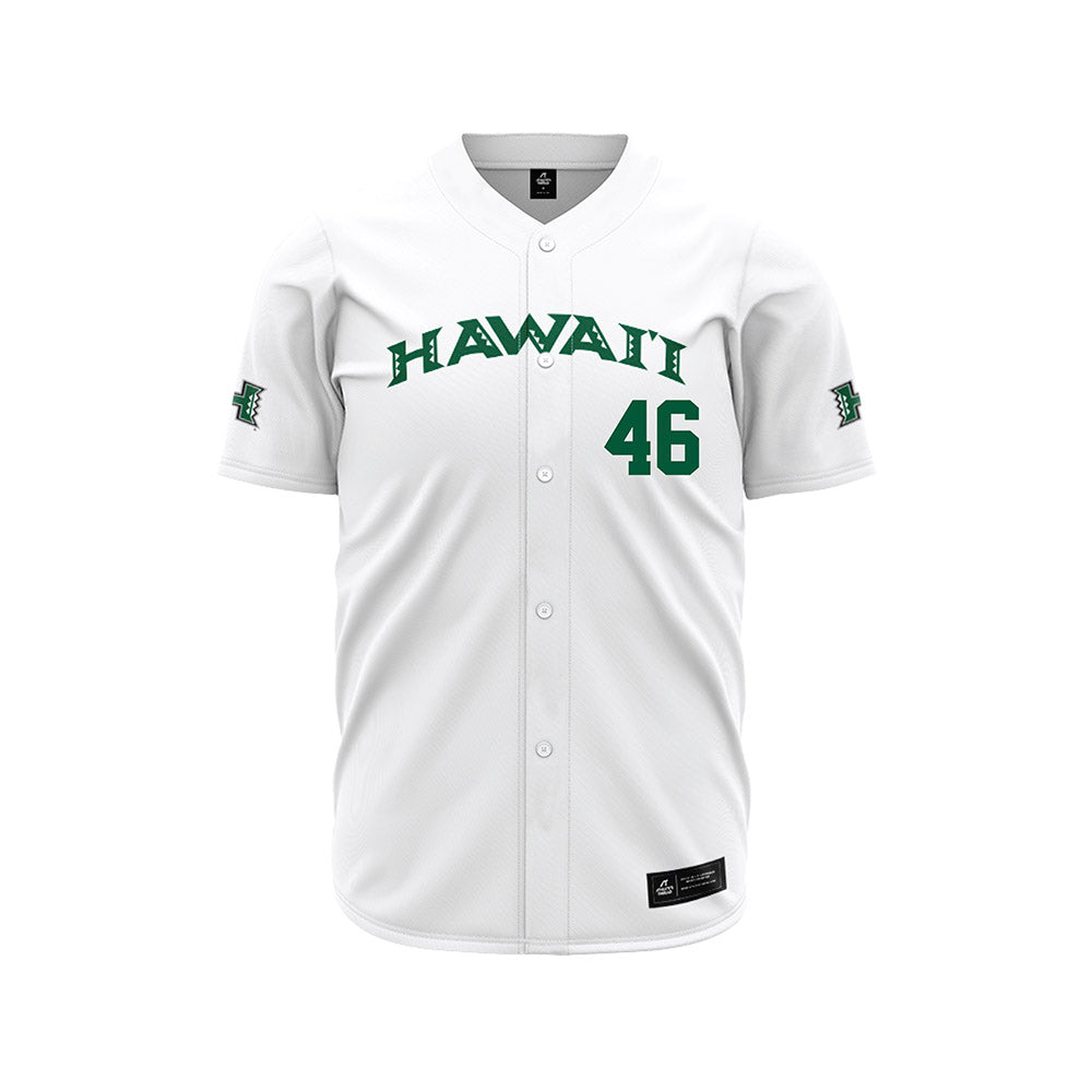 Hawaii - NCAA Baseball : Ryan Inouye - White Jersey-0