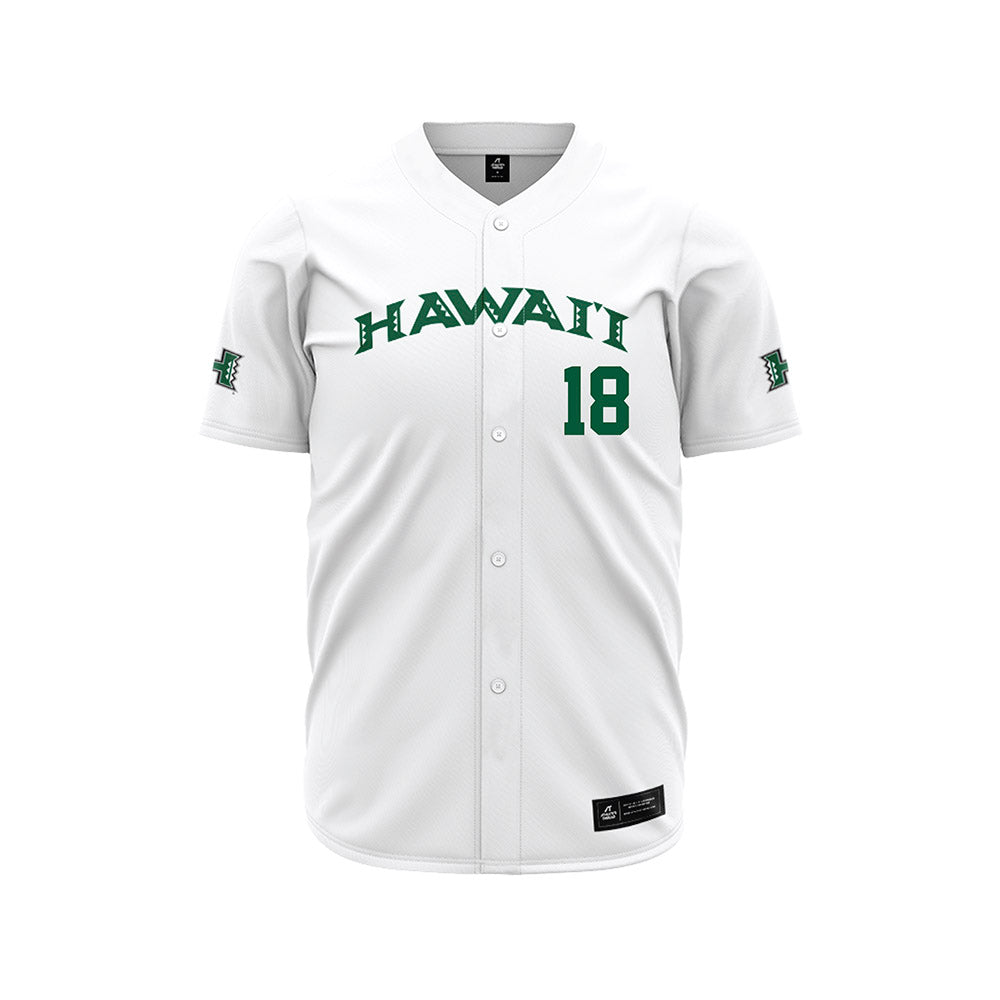 Hawaii - NCAA Baseball : Tsubasa Tomii - White Jersey-0