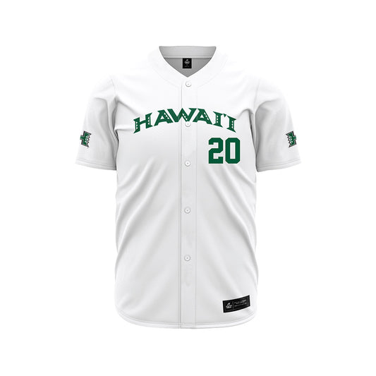 Hawaii - NCAA Baseball : Tino Bethancourt - White Jersey-0