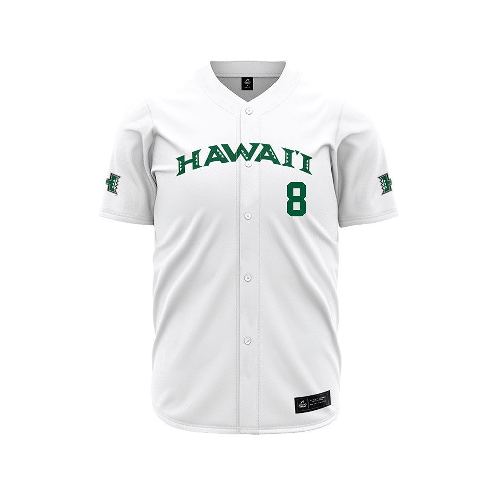 Hawaii - NCAA Baseball : Noah Rodriguez - White Jersey-0