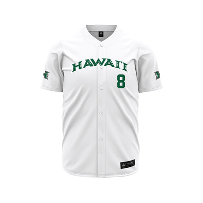 Hawaii - NCAA Baseball : Noah Rodriguez - White Jersey-0