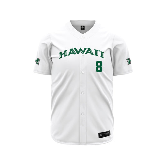 Hawaii - NCAA Baseball : Noah Rodriguez - White Jersey-0