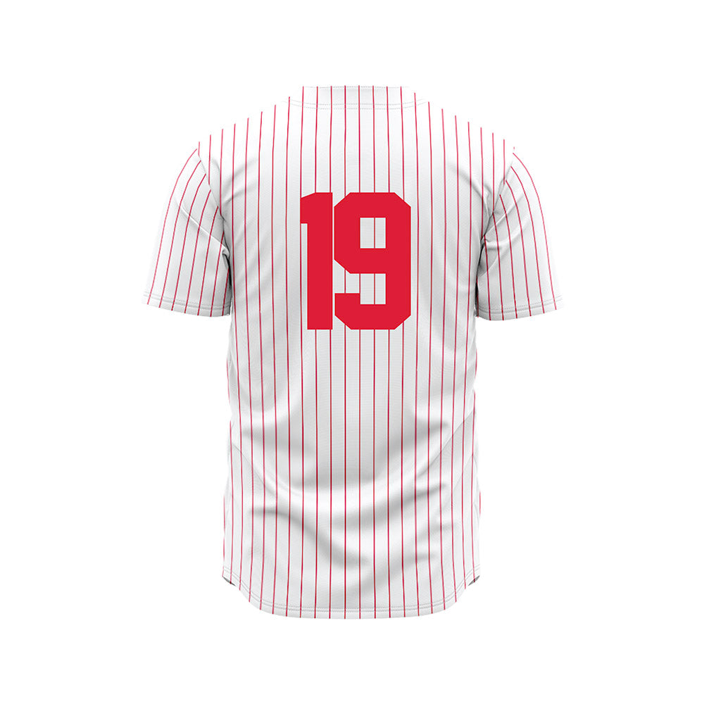 Dayton - NCAA Baseball : Lukasz Rondeau - White Jersey-1