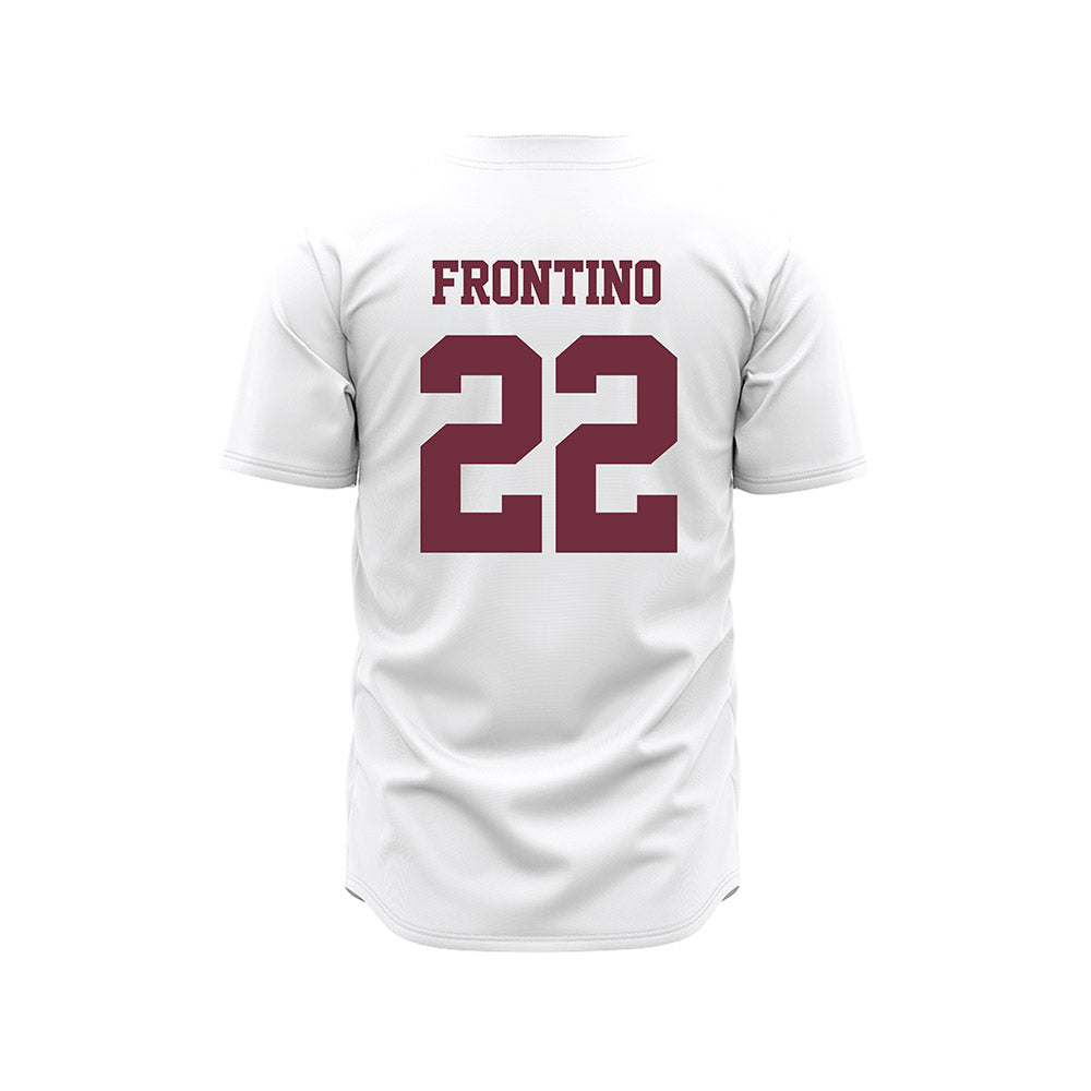 Mississippi State - NCAA Baseball : Nicholas Frontino - White Pinstripes Jersey-1