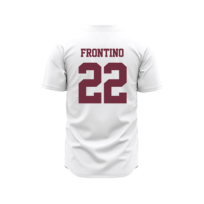 Mississippi State - NCAA Baseball : Nicholas Frontino - White Pinstripes Jersey-1