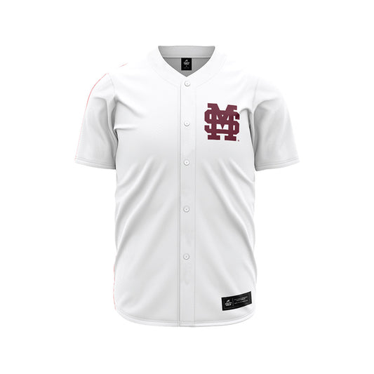 Mississippi State - NCAA Baseball : Ryder Woodson - White Pinstripes Jersey-0