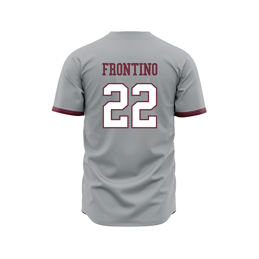 Mississippi State - NCAA Baseball : Nicholas Frontino - Gray Slate Jersey-1