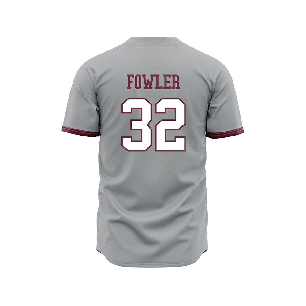 Mississippi State - NCAA Baseball : Peyton Fowler - Gray Slate Jersey-1
