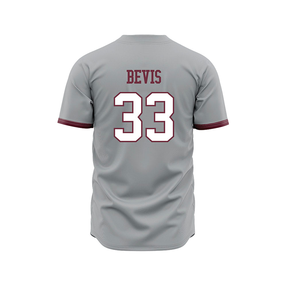 Mississippi State - NCAA Baseball : Blake Bevis - Gray Slate Jersey-1