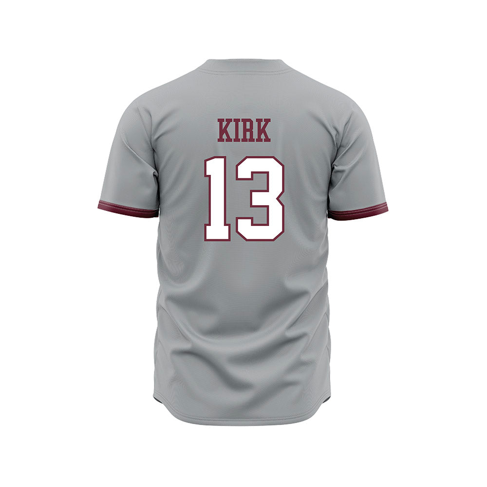 Mississippi State - NCAA Baseball : William Kirk - Gray Slate Jersey-1