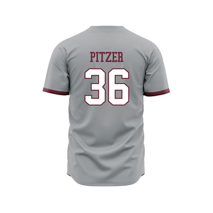 Mississippi State - NCAA Baseball : Tyler Pitzer - Gray Slate Jersey-1