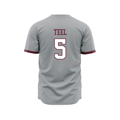 Mississippi State - NCAA Baseball : Aidan Teel - Gray Slate Jersey-1