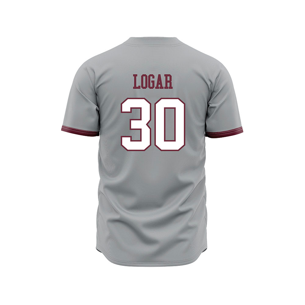 Mississippi State - NCAA Baseball : Jackson Logar - Gray Slate Jersey-1