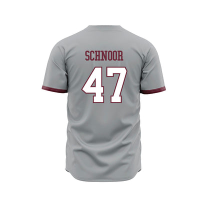 Mississippi State - NCAA Baseball : JT Schnoor - Gray Slate Jersey-1