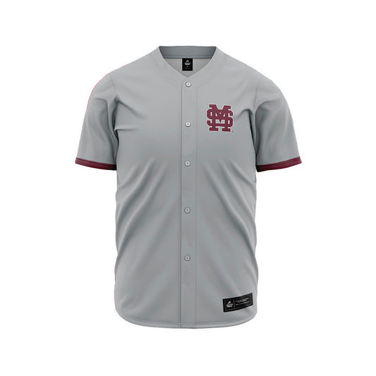 Mississippi State - NCAA Baseball : JT Schnoor - Gray Slate Jersey-0