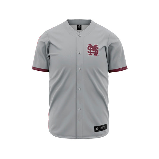 Mississippi State - NCAA Baseball : Michael Hanna - Gray Slate Jersey-0