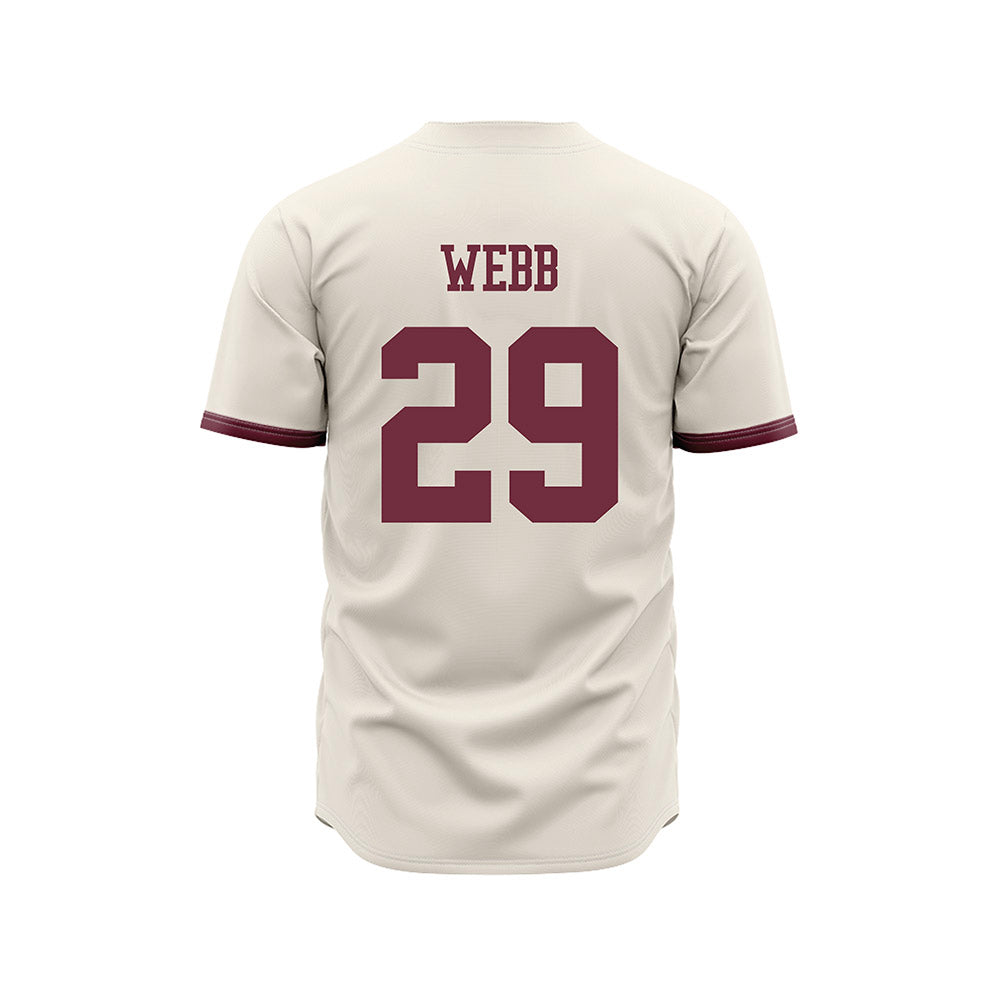 Mississippi State - NCAA Baseball : Maddox Webb - Cream Jersey-1