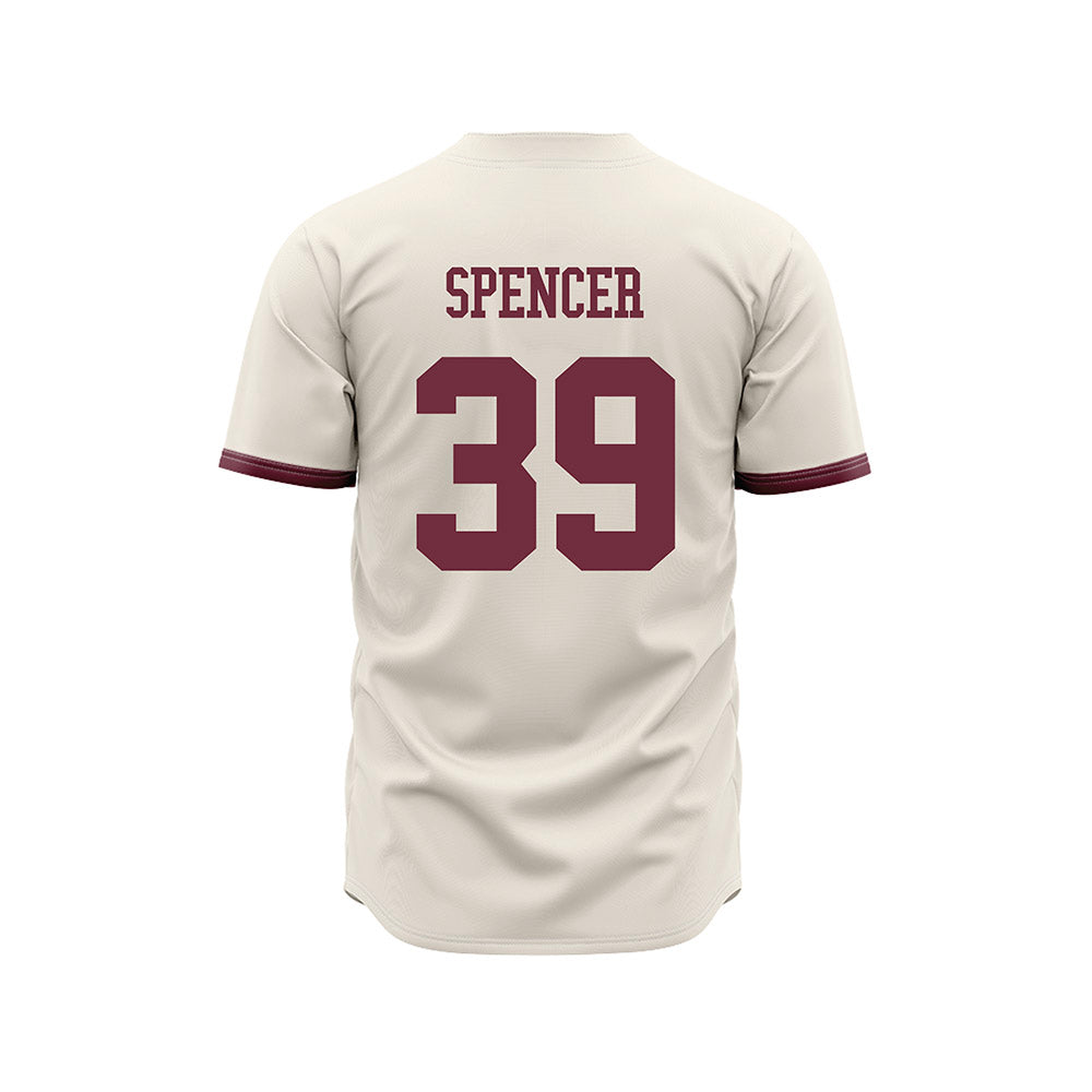 Mississippi State - NCAA Baseball : Patrick Spencer - Cream Jersey-1